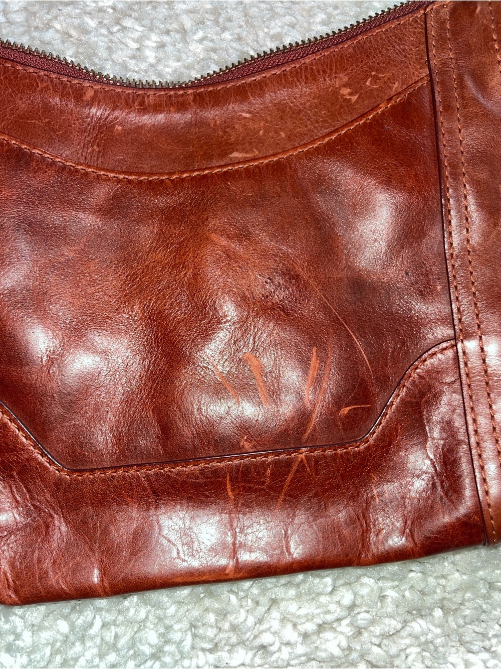 Frye leather crossbody messenger bag - Picture 8 of 14